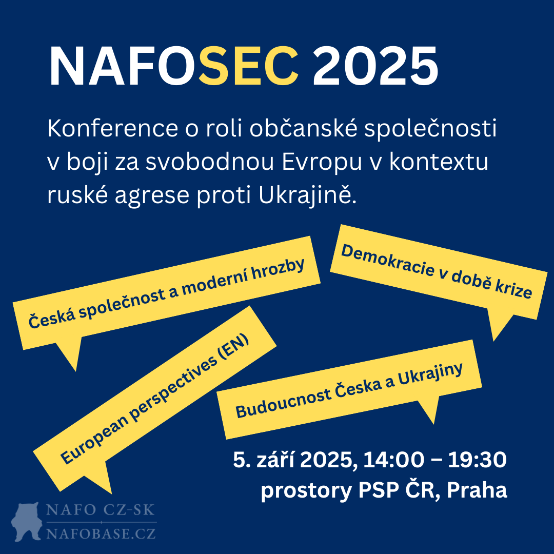 Jaké jsou reálné evropské scénáře po roce 2025? 

Co s dezinformacemi a jak se mění naše společnost během války? 

Přijďte si poslechnout špičky politiky, diplomacie a akademické sféry: Benjamin Tallis, Jan Marian, Josef Holý, Petr Hlaváček, Tomáš Kopečný a další tu budou od