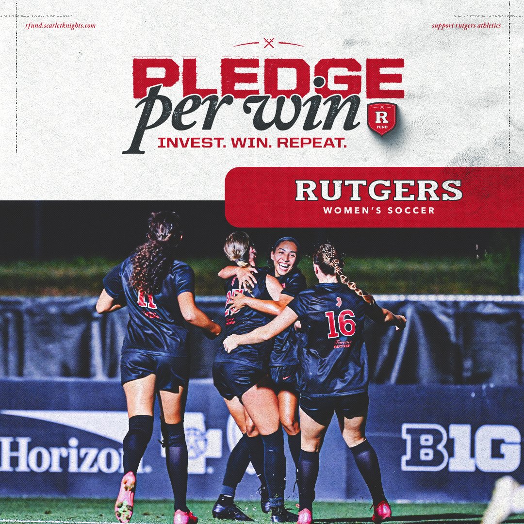 R_Fund's tweet photo. The @RUWSoccer (already 2️⃣-0️⃣), @RUMensSoccer, @RUFieldHockey and @RUvball programs are all in #PledgePerWin this Fall.
Support them — or any of the other five #ScarletKnights programs participating!
#GoRU // #RFund // #PledgePerWin
Learn more/register: https://t.co/Tn3j0kMXLR https://t.co/EfgAx8S4xw