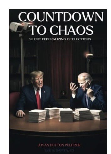 OkieHelen's tweet photo. Love finding everything happening today in @JovanHPulitzer book “Countdown to Chaos”….see how our dirty Government planned what’s happening today #VotingIsCriticalInfrastructure @POTUS https://t.co/2vZar2lUxc