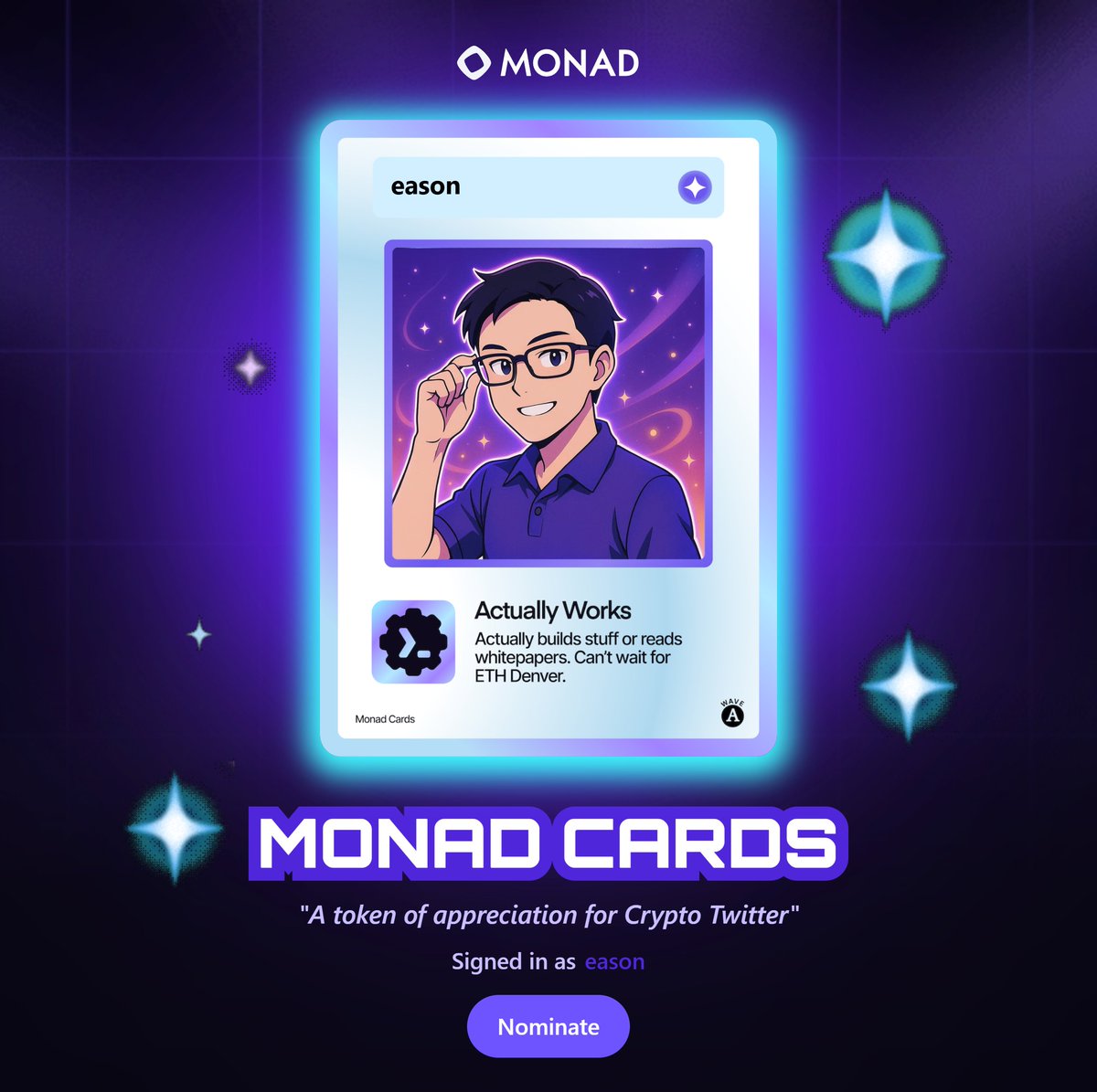 easonwu_'s tweet photo. gmonad

pretty cool all the cards are customized https://t.co/Cd5n9lnoIY
