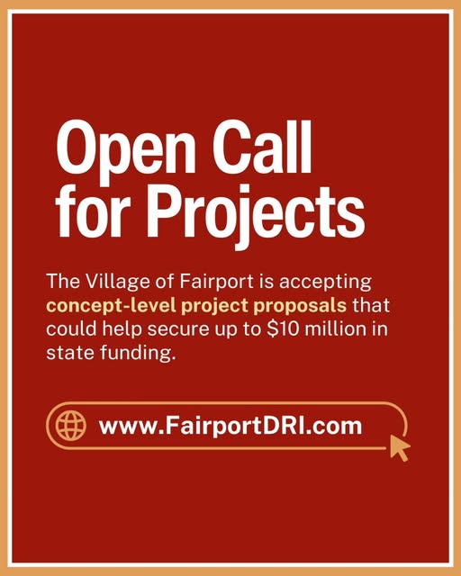 Fairport’s future is in the making — and your voice matters!

Details &amp; Full Event Schedule → FairportDRI.com
#FairportNY #EconomicDevelopment #CompleteCommunity