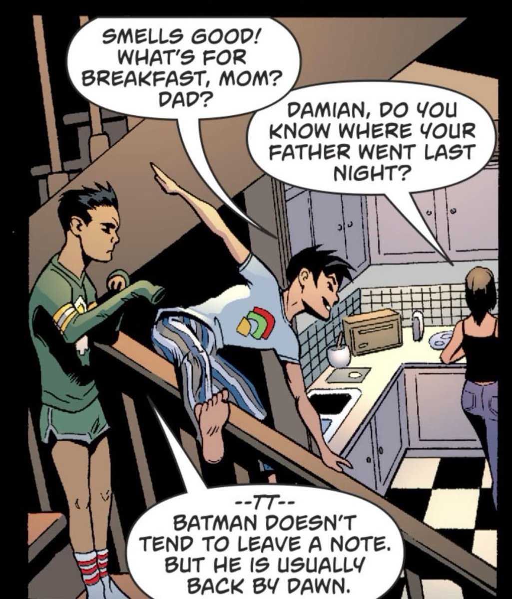 damian isn’t much of an early bird ! 
superman ( 2016 ) # 21 .