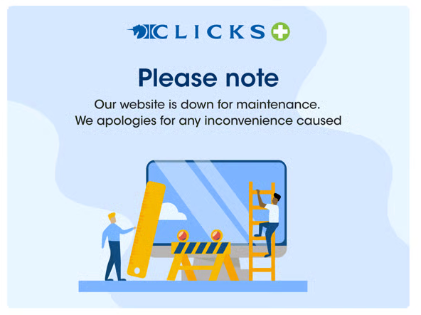 svisagie's tweet photo. @Clicks_SA Are you ever going to fix your repeat prescription service that you advertise everywhere and send people to your website but it has been down for maintenance for at least 3 months now --- or is it just a real bad joke and we should rather go to @Dischem https://t.co/4R4HpSWzIi