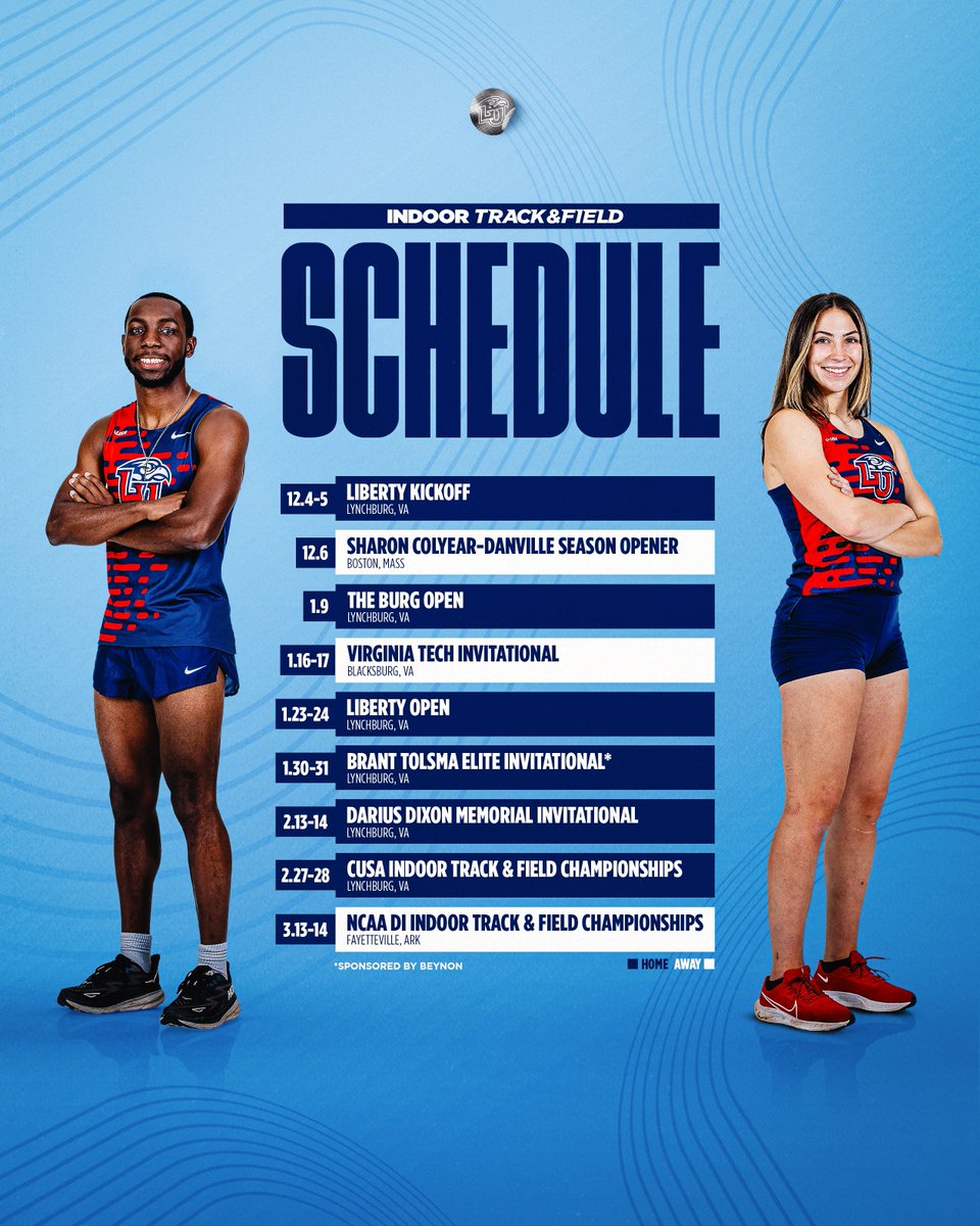 Liberty_XCTF's tweet photo. It's never too early to think about track &amp; field season!

Excited to compete at our indoor 🏠 6 times this coming year. #HonorHim https://t.co/Q6YDFzS8db