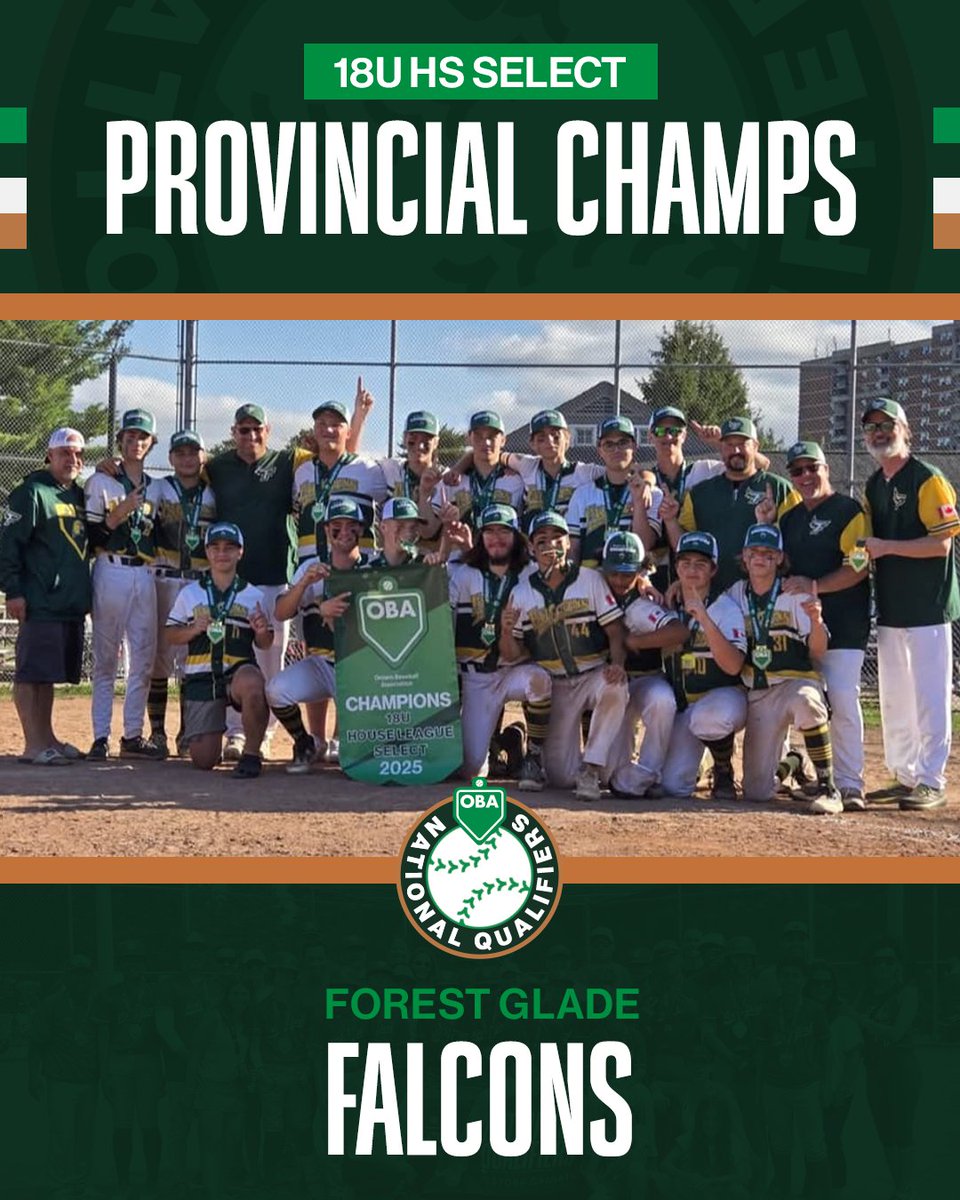 🏆The Champs are HERE!🏆

Congratulations to the <a href="/Bloordale/">Bloordale Baseball</a> Bombers and <a href="/ForestGladeBL/">FGBL</a> Falcons on capturing Select Provincial Championships!

#OBAs2025
