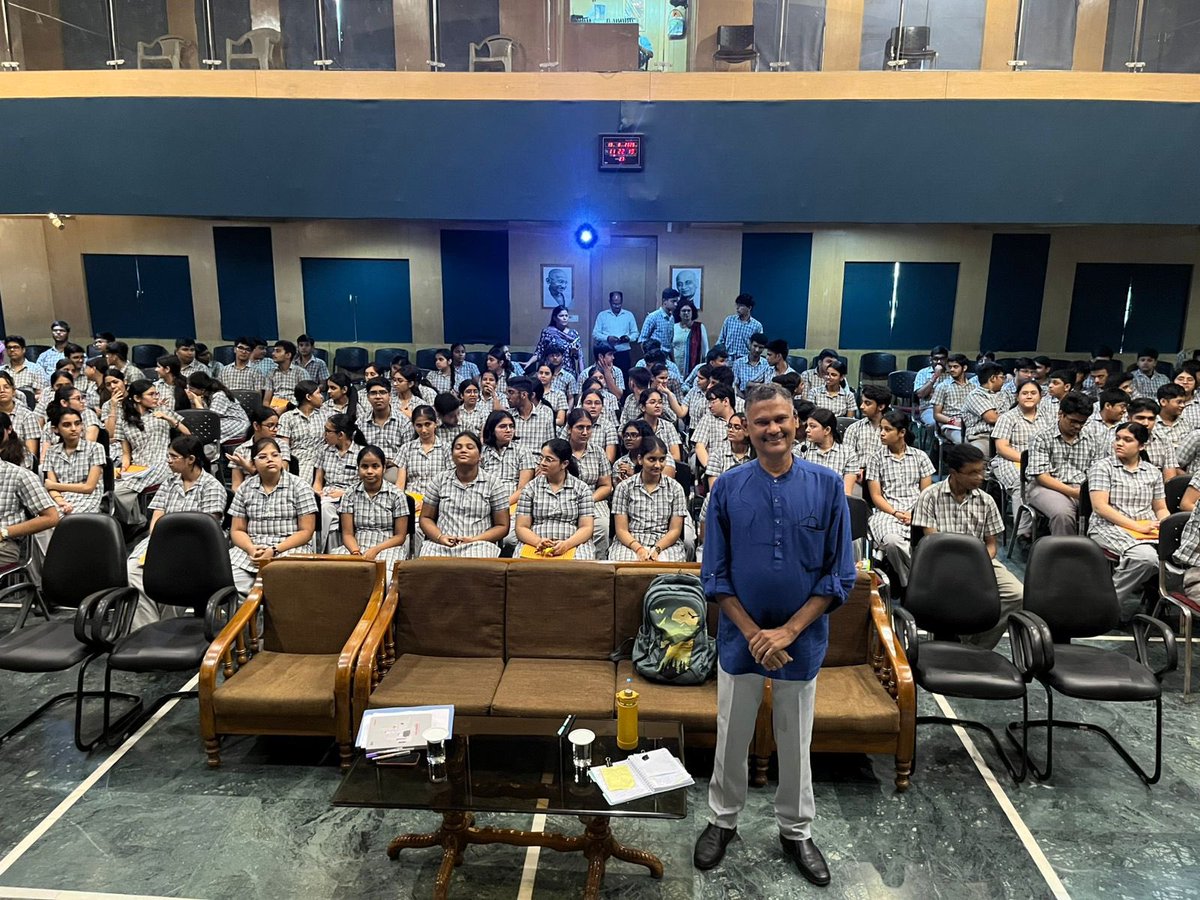Empowering young Minds! Grade XI students of Ahlcon Intl. attended a thought-provoking workshop 'Think right,to act right, Let's Talk' led by Mr. Sivaram Raghavan. Equipping them with skills to overcome life's challenges! #LifeSkills <a href="/ashokkp/">Ashok Pandey</a> <a href="/y_sanjay/">Sanjay Yadav</a> <a href="/pntduggal/">PUNEET DUGGAL</a> <a href="/kandhari_ekta/">Ekta  Kandhari</a>