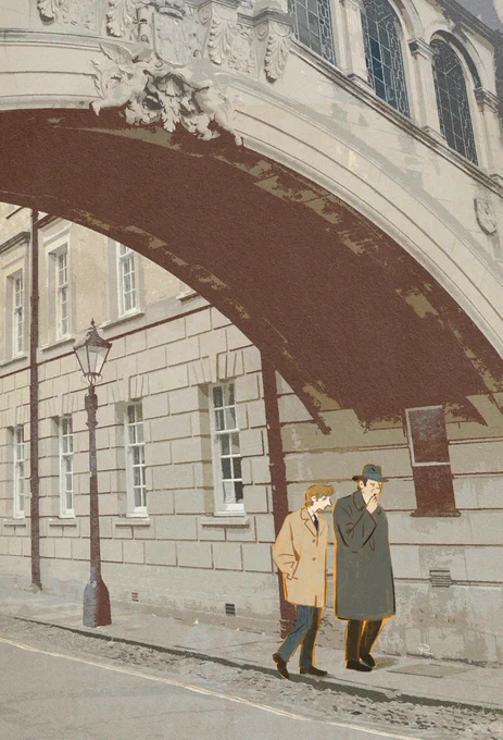 had to draw this after visiting Oxford...#endeavouritv