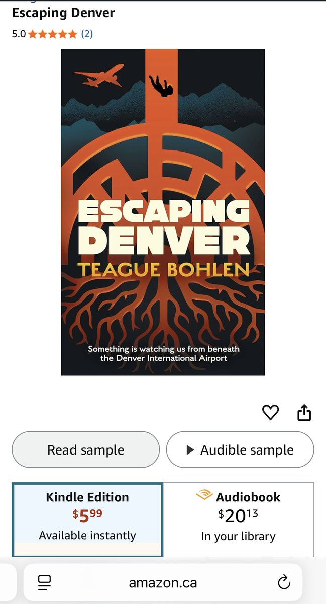 Escaping Denver e-book is on sale for the next week online! #book #BookRecommendations #Denver #denverairport #conspiracy #thriller