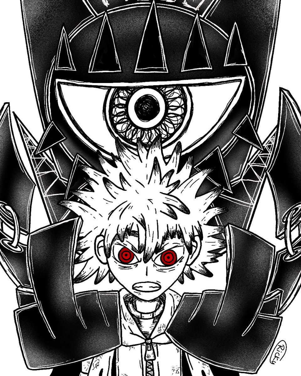 BrolicSwine's tweet photo. Since the latest episode of Gachiakuta dropped the other day, here’s Rudo with Gris’s Lucky Charm 🪬 https://t.co/sPVnSxh6eu
