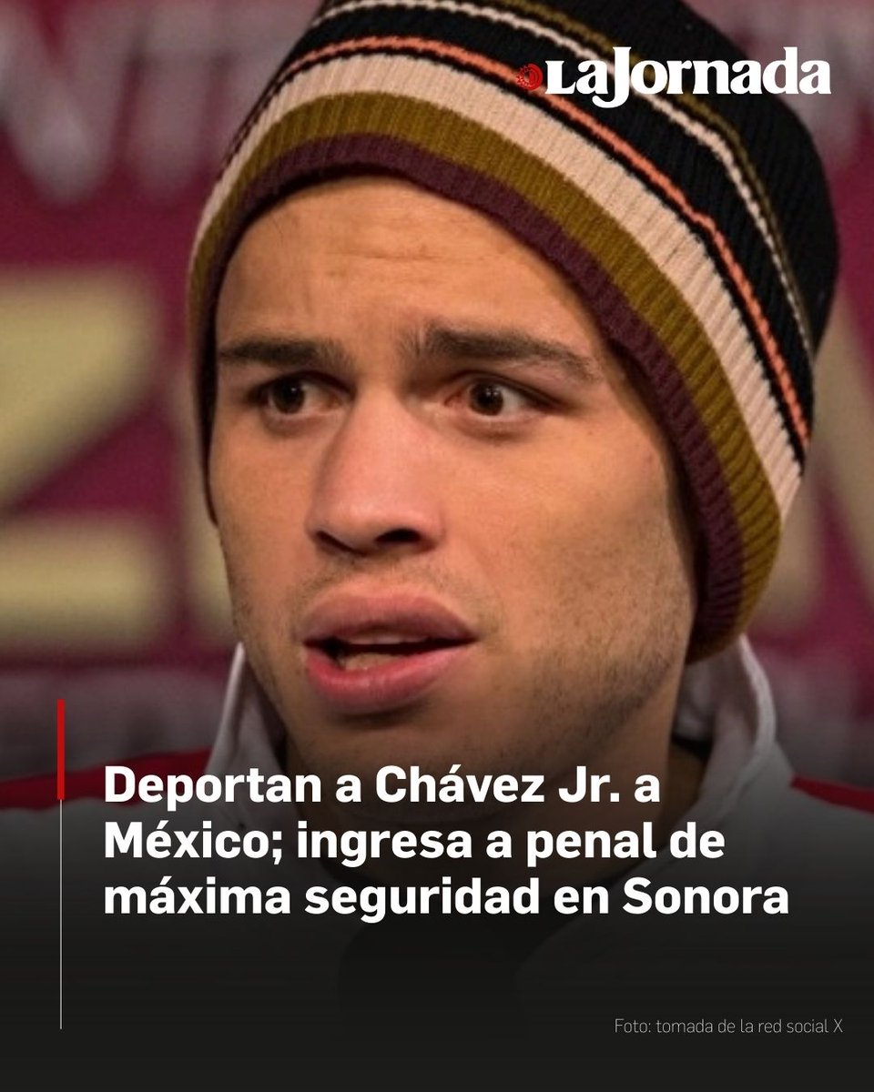 🔴 Estados Unidos deportó al boxeador Julio César Chávez Carrasco (hijo de <a href="/Jcchavez115/">Julio César Chávez</a>), y de manera inmediata fue trasladado al Cefereso número 11, un penal de máxima seguridad ubicado en Hermosillo, #Sonora

Deberá ser puesto a disposición de un juez federal para enfrentar los