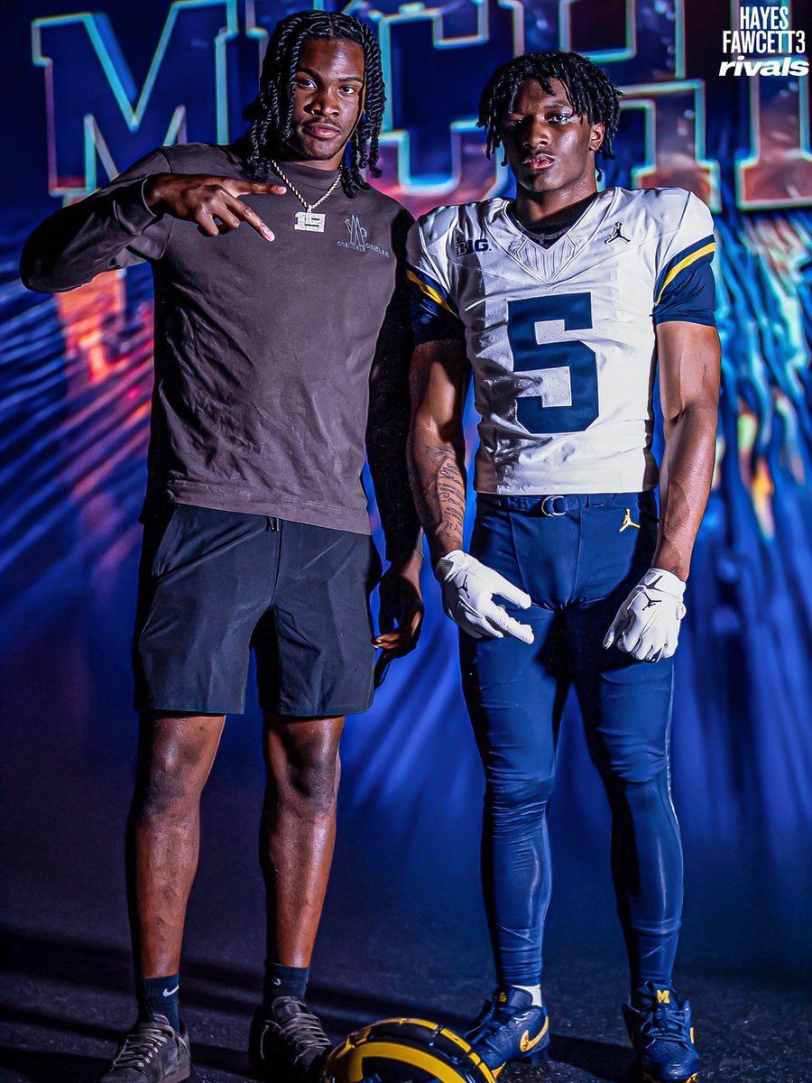Coming to a backfield near you 〽️

2025 No. 1 QB Bryce Underwood x 2026 No. 1 RB Savion Hiter

ELITE #GoBlue

on3.com/college/michig…
