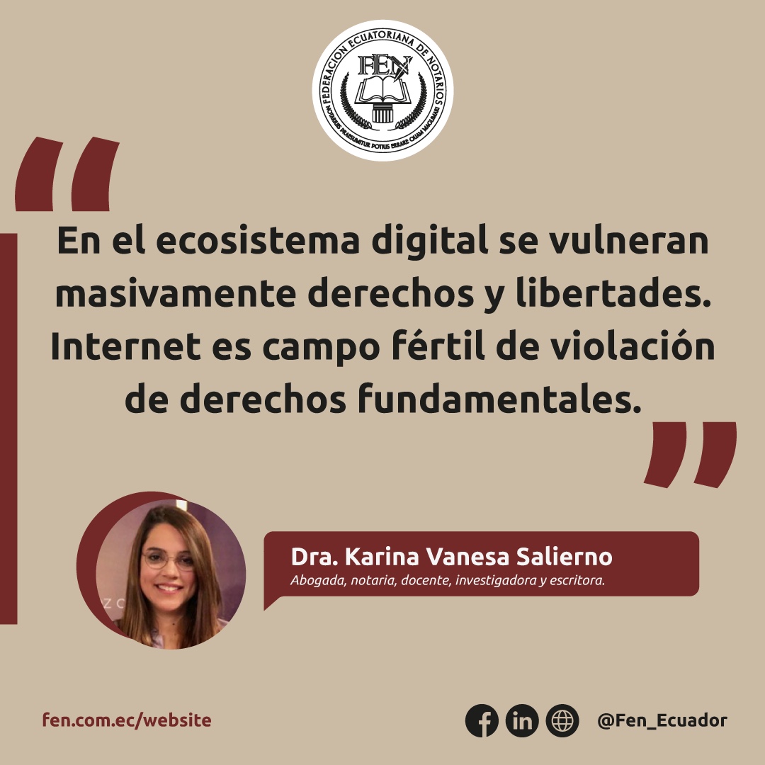 Fen_Ecuador's tweet photo. ⚖️ Lea el artículo completo de la Notaria Karina Salierno, "Valor probatorio del acta notarial y valoración judicial de la prueba electrónica", en nuestra revista Notarios 6 👉 https://t.co/dyX3JcTlMv
#Fen #FENInforma https://t.co/L6bpuD0IEJ