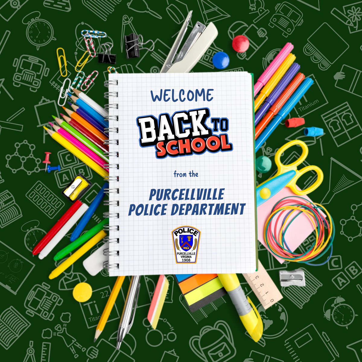 Welcome Back to School! Best of luck to all the students, teachers (and parents!) as you start the new school year. You’ve got this! 🎒📚🖍💻
Don’t forget to check out our safety tips for purcellvilleva.gov/.../School-Pic…..., as well as purcellvilleva.gov/.../Walking-an…... ! #Besafe #Backtoschool