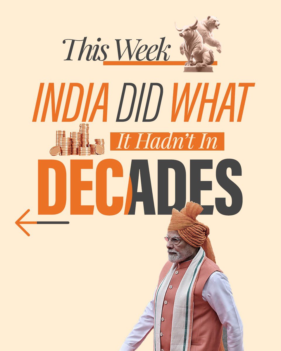 This Week’s Achievements Of India!

This week marked a turning point for India, accomplishing something the nation had not witnessed in decades. 

Take a look at how history was made.

#WeeklyUpdatesOnMyGov 
#NewIndia 
#AchivementsOfIndia