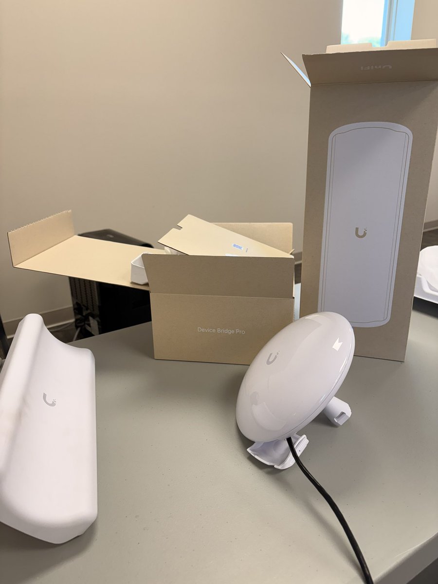 At the college where I work, we have multiple <a href="/Ubiquiti/">Ubiquiti Inc</a> beams but these are the first set of Device Bridge Pros that I am installing on campus. Excited to see how they perform!