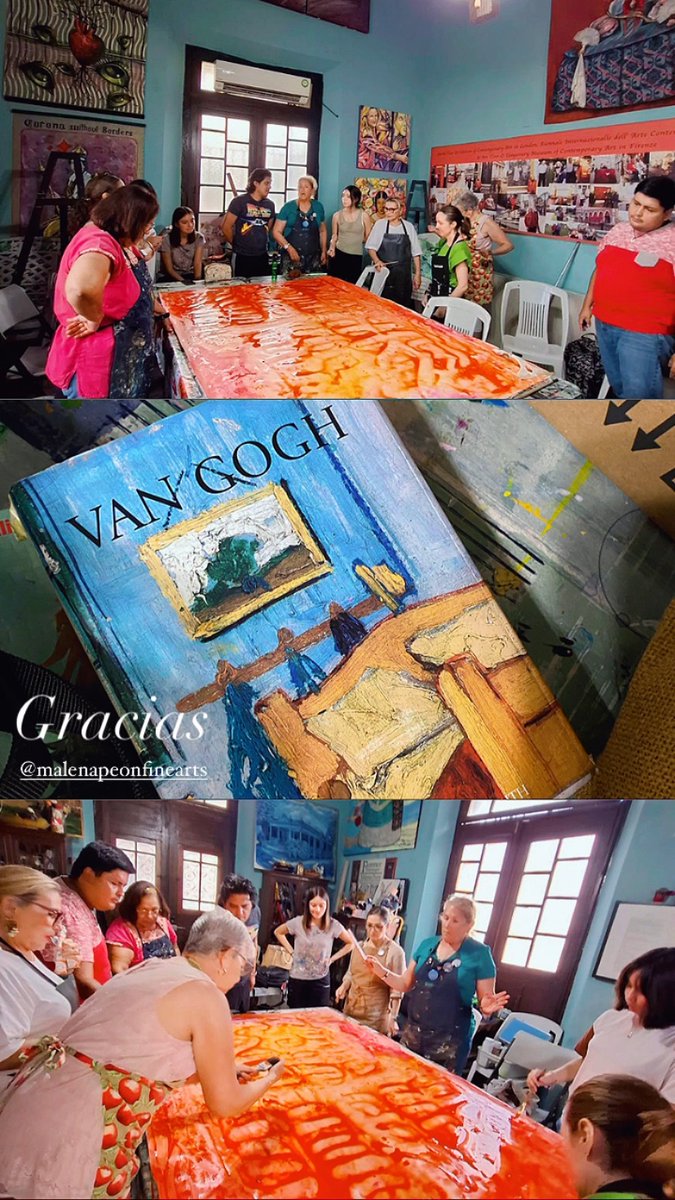VanguardiaVM's tweet photo. 👉🏼Ayer en nuestra visita a la artista Malena Peón y sus alumnos en su estudio Malena Peón Fine Arts para crear material para sus #redessociales y activar su nueva campaña publicitaria. 
Gracias ✨

#vanguardiavm #BoutiqueCreativa #estrategiasdecomunicación #marketing #art https://t.co/6HgS5MxqDr
