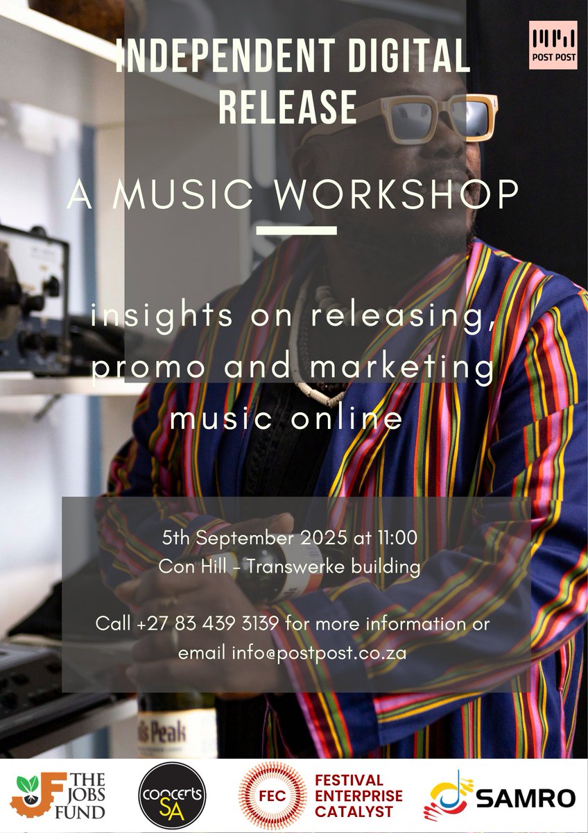 POSTPOSTent's tweet image. To register for this workshop fill in this form. 
forms.gle/yyca6H7jjAREmK…

#musicworkshop