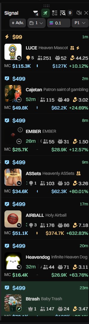 wanna know how you can frontrun the next sendoooor? 

<a href="/gmgnai/">GMGN.Ai</a> has a very cool tool you can use called "signal" 
which allows you to see what gets paid to dex, either boosts, update socials (pay dex).

try it out yourself: gmgn.ai/r/Y0DZa4Ad