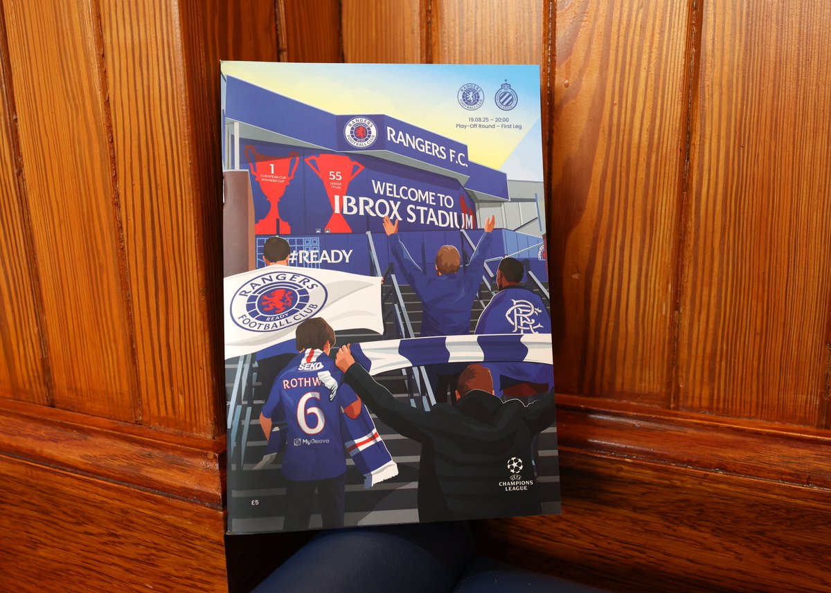 Rangers Football Club (@rangersfc) on Twitter photo ๐ Tonight's Matchday Programme.
๐๏ธ Pick up a copy at Ibrox or order online | rng.rs/4mU1Znz ๐ Tonight's Matchday Programme.
๐๏ธ Pick up a copy at Ibrox or order online | rng.rs/4mU1Znz