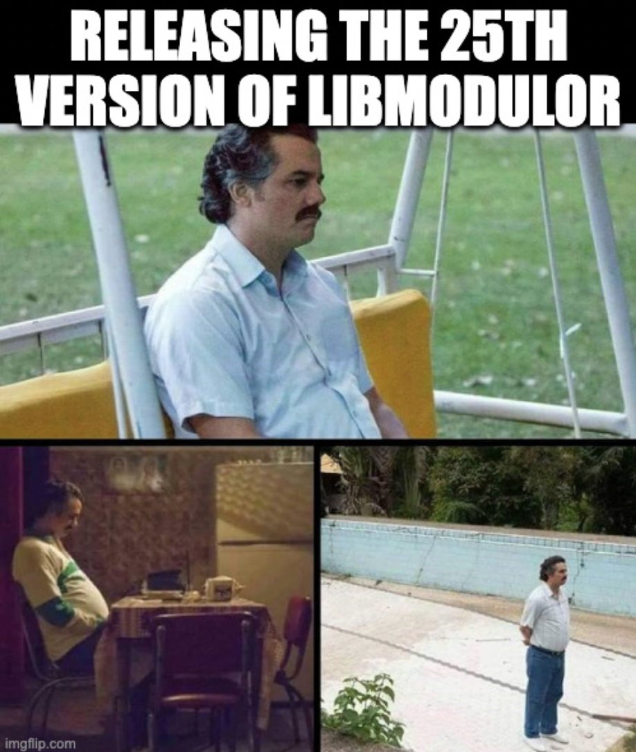 c100k_'s tweet photo. Releasing the 25th version of #libmodulor. https://t.co/jK539kTtXT