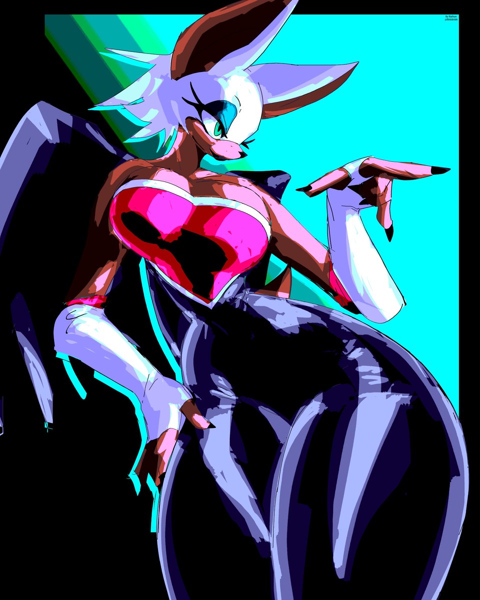 Iconic Artstyle 😎
Sonic - Rouge the Bat✨ 
#SonicTheHedgehog