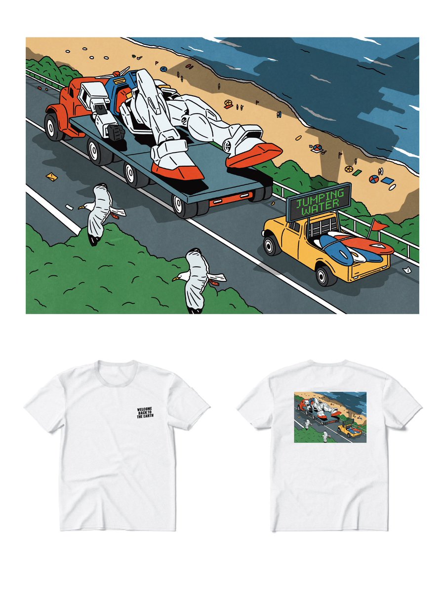 日本のアニメを代表する『機動戦士ガンダムとサーフカルチャーを基盤に