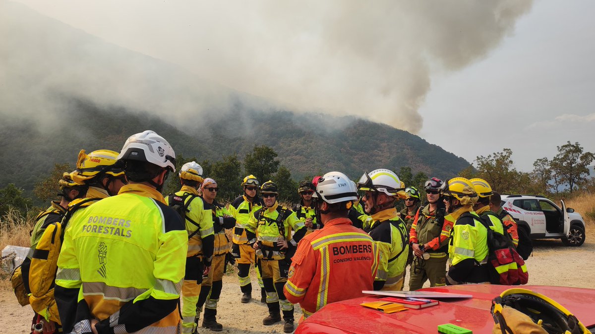 GVAbforestals's tweet photo. 👨‍🚒Algunos de nuestros compañeros del servicio de #BomberosForestales de la @generalitat se han movilizado en el dispositivo para la lucha contra el fuego en Castilla y León 

🔥También participan  @BombersValencia, @bombersvlc, @BombersDipcas, @AreaSeguridadCS, @BomberosDipuALC y @BomberosAytoALC