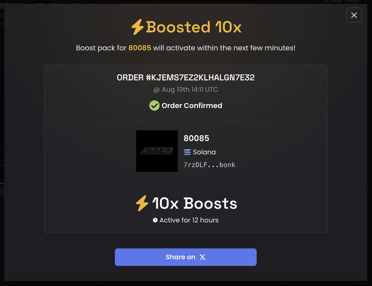 80085 Community bought a 10 boost ⚡️
#92 on <a href="/dexscreener/">DEX Screener</a> 🤫

7rzDLFdEnixgtcw3wKhzQwELZFPf4qmBPGu9JKtYbonk