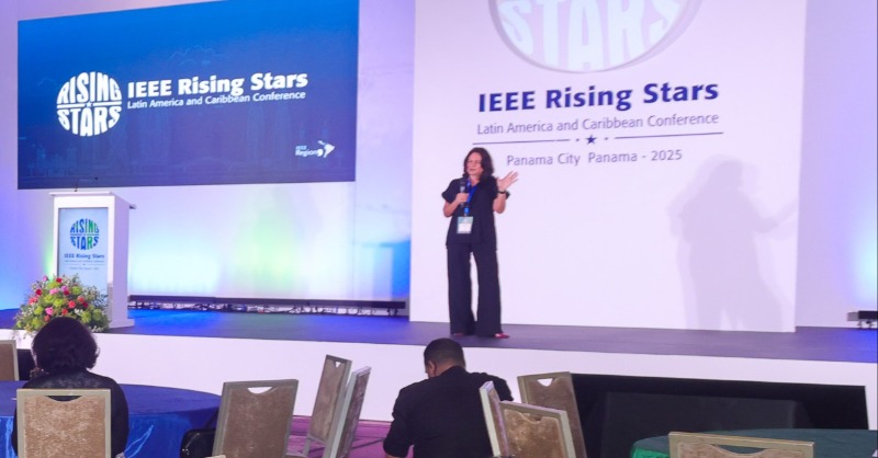 canaldepanama's tweet photo. En el marco del IEEE Rising Stars 2025 🌟, la subadministradora del Canal de Panamá, Ilya Espino de Marotta, destacó cómo este modelo de administración panameña se ha fortalecido con pilares de sostenibilidad, innovación tecnológica y responsabilidad con los recursos. https://t.co/Tq5eDcuOg3