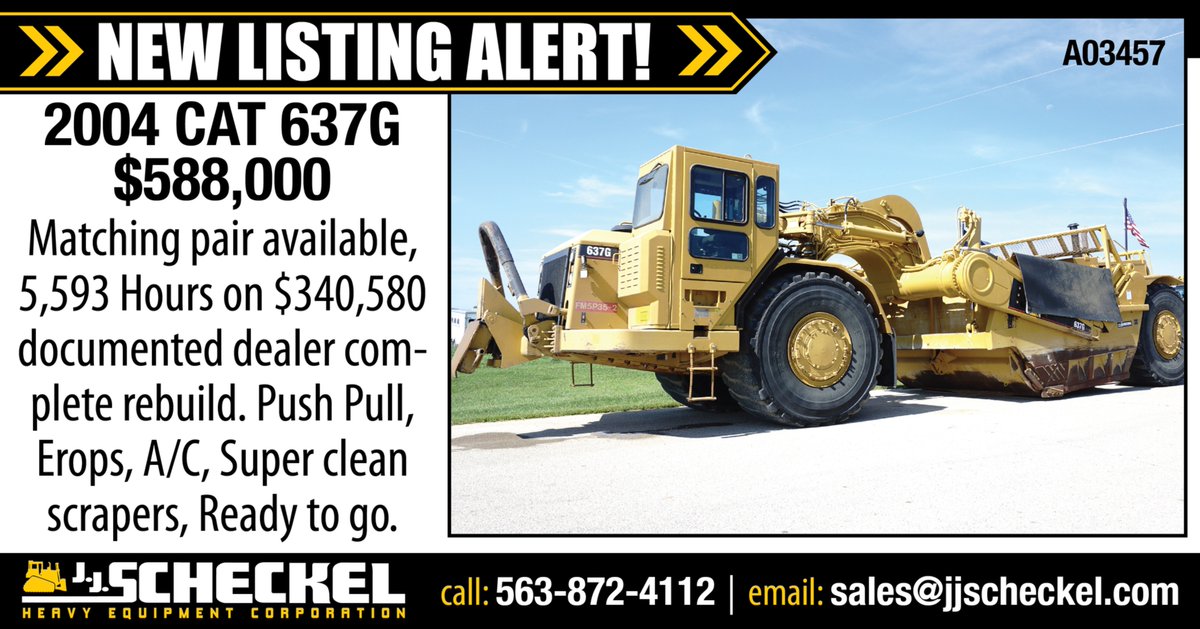 JJScheckel's tweet image. 👉jjscheckel.com/product/2004-c…
📨 sales@jjscheckel.com

#heavyequipment #scraper #caterpillar #jjscheckel #caterpillarequipment #equipmenttherightway #earthmoving