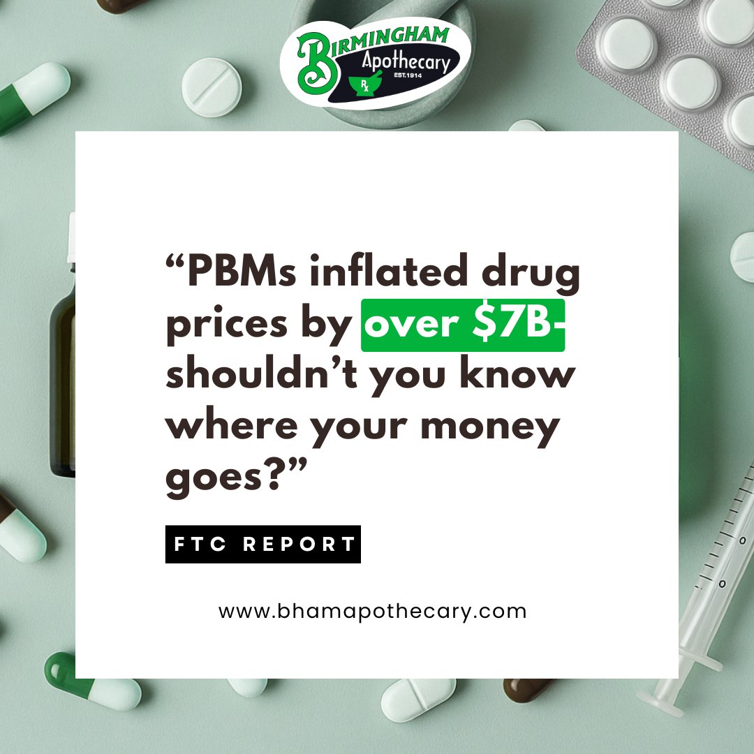 PBMs inflated drug prices by more than $7 billion; shouldn’t patients know where their money goes? 

The FTC has revealed what patients already feel every day: prescription drug costs are rising, while independent pharmacies are being forced to survive on unfair reimbursements.