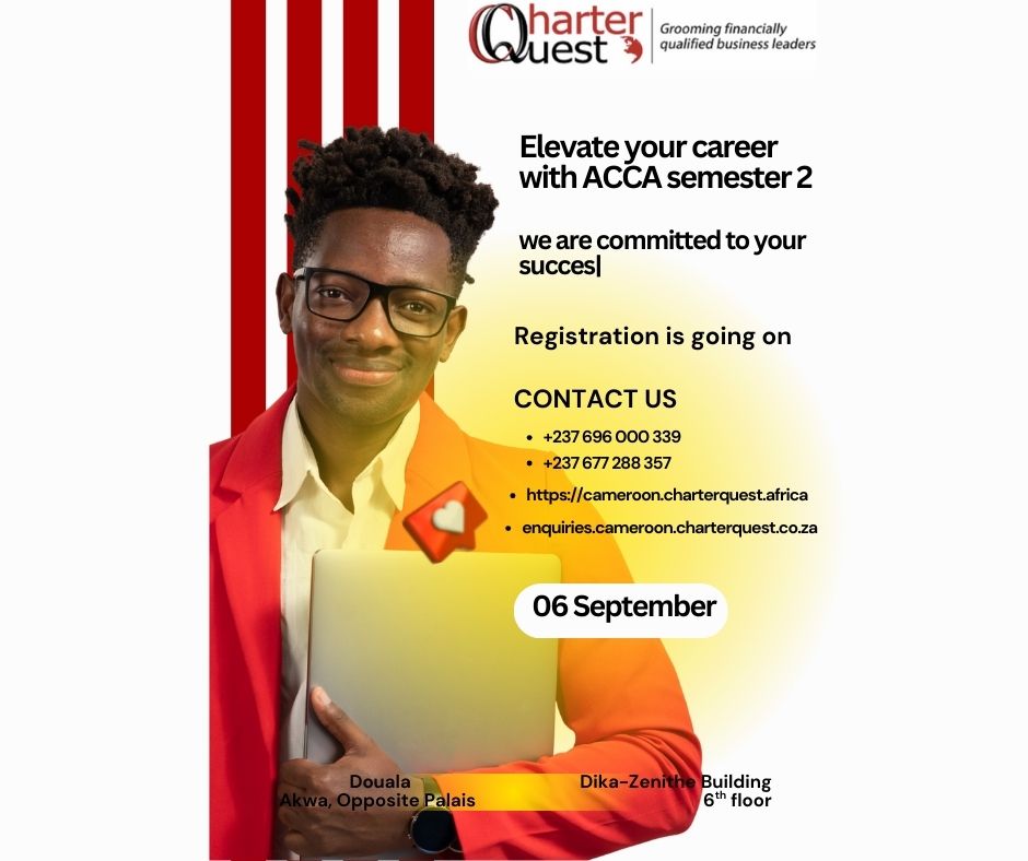 CharterquestC's tweet photo. Ongoing registration for ACCA program which start on the 06th of September 
We are currently enrolling grab your seat now to seat for ACCA exam in December https://t.co/Bgj8R398V2