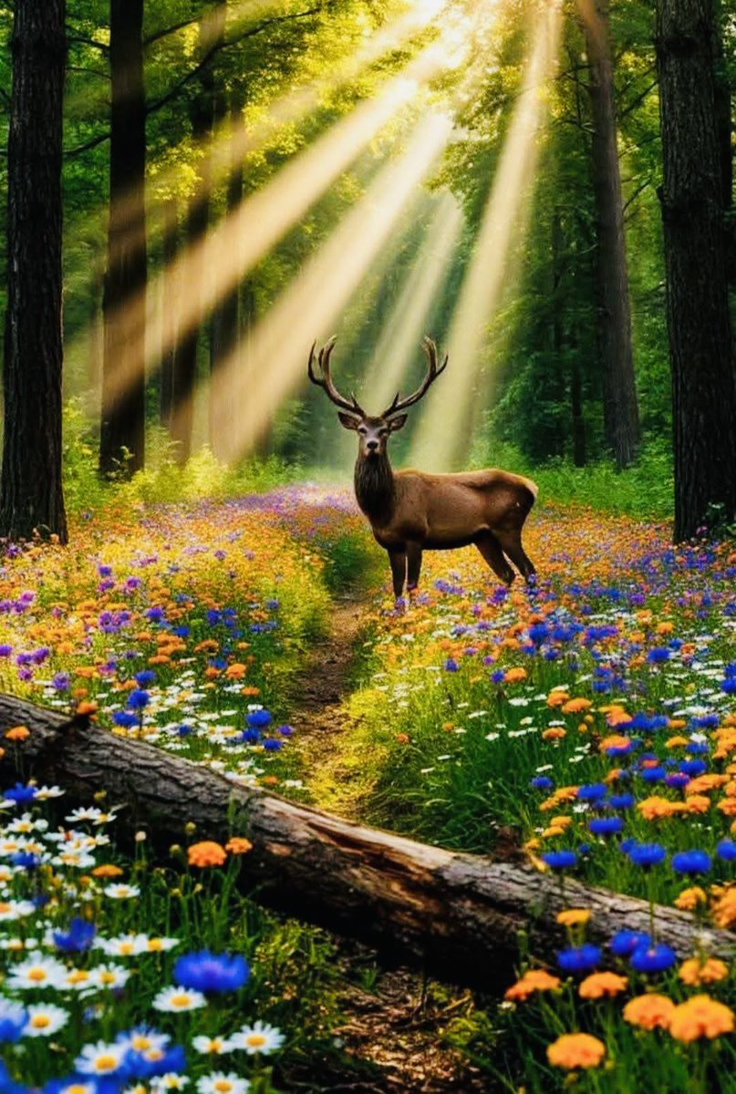 KRYSTALRAIN77's tweet image. Grace and Strength in a field of Flowers. 🍃☀️

#WildlifePhotography
#NatureLovers
#ForestMagic