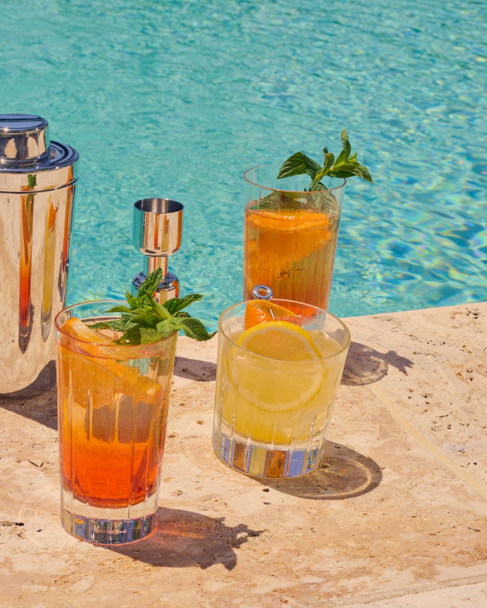 Refined and contemporary, the OH de Christofle jigger and shaker turn cocktail-making into an art form, while Iriana crystal glasses add a quiet poetry to every pour.
Discover at christofle.com.
#christofle #GreetingsFromFlorida #summer #cocktail