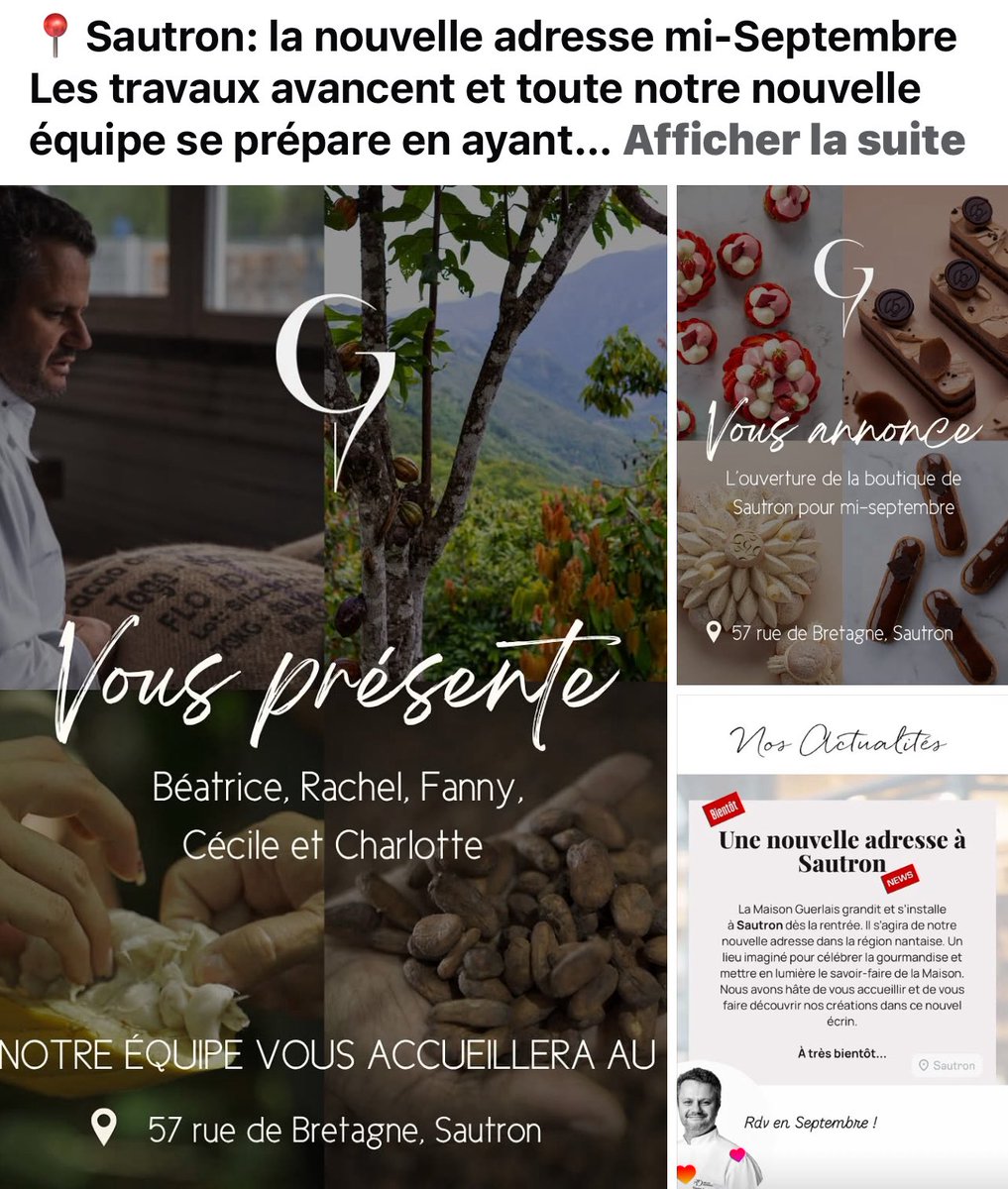 📍Sautron: la nouvelle adresse mi-Septembre 
Les travaux avancent, notre nouvelle équipe se prépare et a hâte de vous accueillir. 
La Maison Guerlais grandit et s’installe au 57 rue de Bretagne à #Sautron
vincentguerlais.com 
#vincentguerlais #Agitateurdepapilles #Nantes