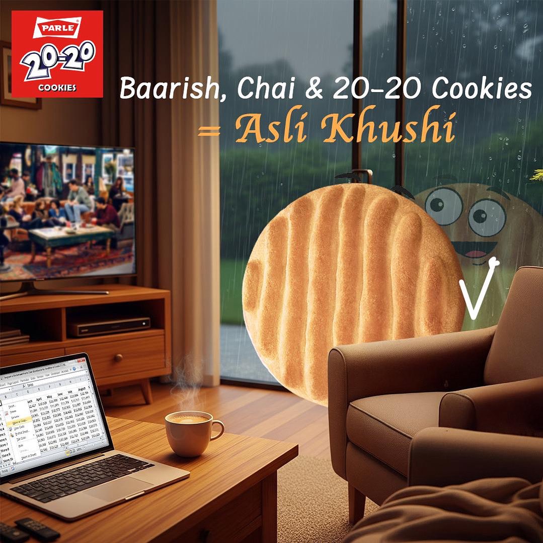 Parle2020cookie's tweet photo. Rainy day just got better!

#parle2020cookies

#parleproducts #parlefamily #buttercookie #cashewcookie #2020cookies #branding #Rain #MumbaiRain #chill

[Parle 2020, Instagram, Branding, Rains, Mumbai Rain] https://t.co/qmFiNLrT7j