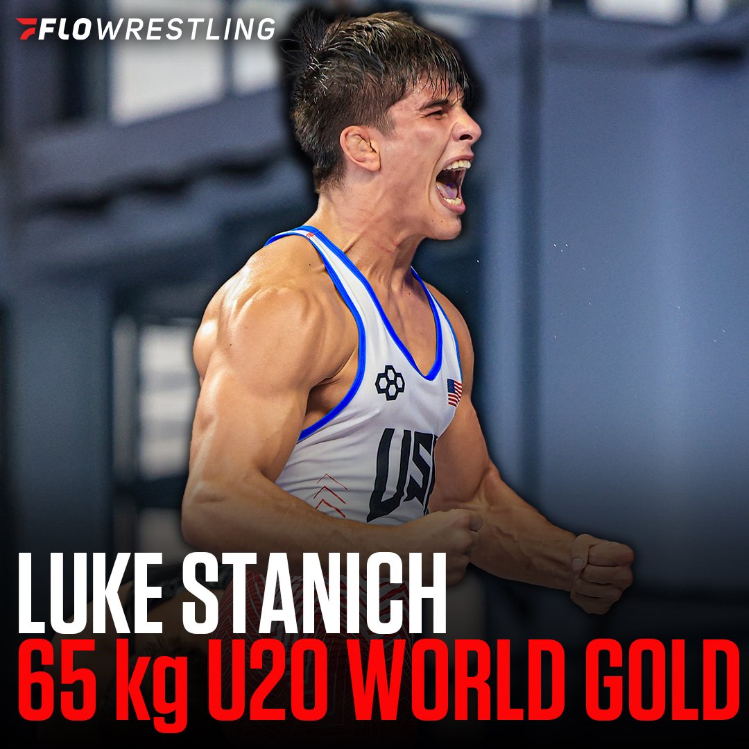 Luke Stanich earned a U20 World GOLD medal with a 4-3 victory in the finals at 65 kg!