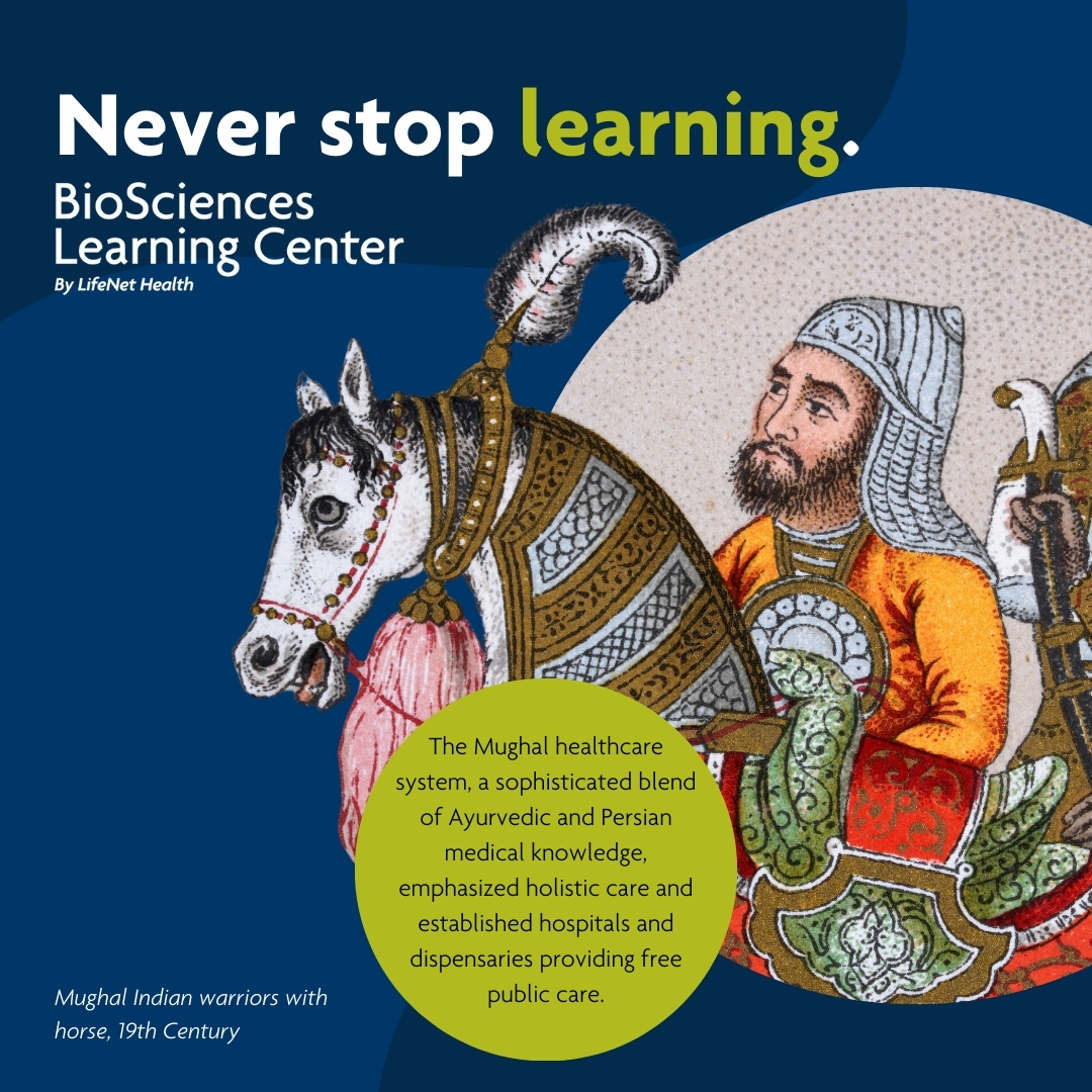 On #WorldHumanitarianDay, we celebrate the Mughal Empire’s contributions to healthcare. Their free hospitals and innovations in surgery &amp; pharmacy shaped modern medicine in South Asia. 

Continue this tradition of learning &amp; care: hubs.ly/Q03vbFtC0 

#neverstoplearning