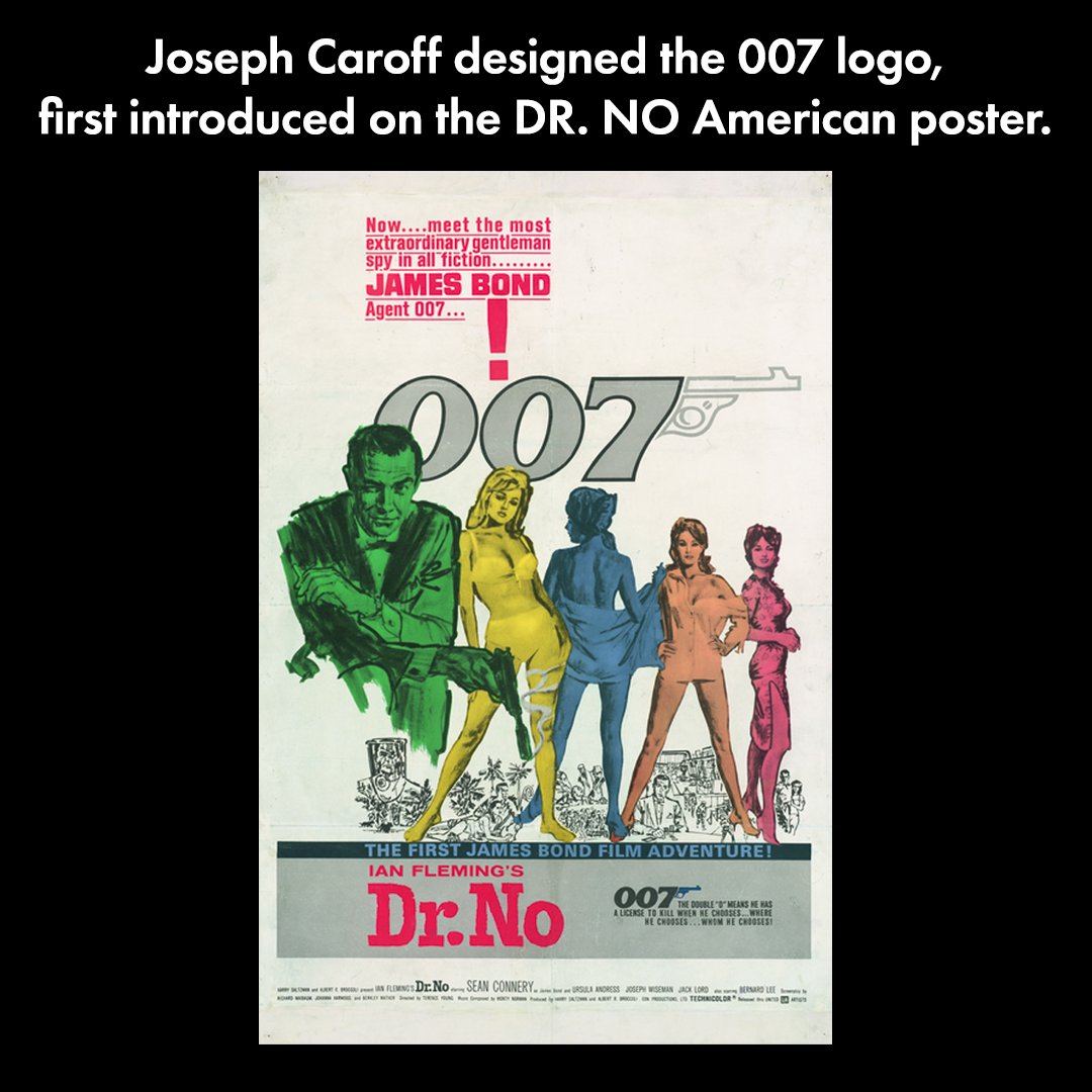 We are very sad to hear of the passing of Joseph Caroff, the designer of the original 007 logo.

When asked how he came up with the now iconic design he said, “When I researched the Walther PPK at the New York Public Library, I recognised that it did not have enough silhouette