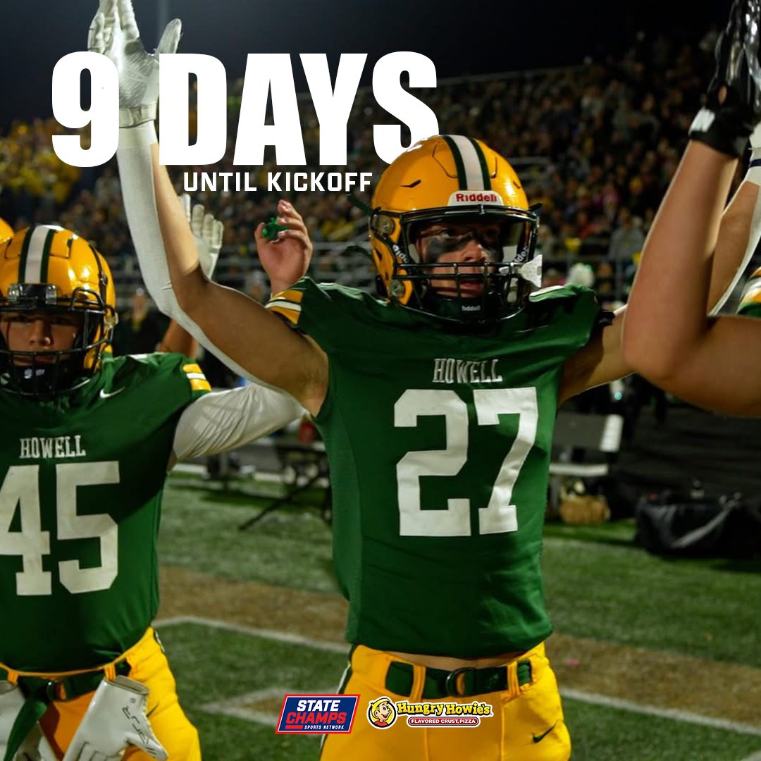 statechampsmich's tweet photo. 9 MORE DAYS UNTIL KICKOFF🏈
#MHSAAFootball #Football #HSFootball https://t.co/cmthD93cgL