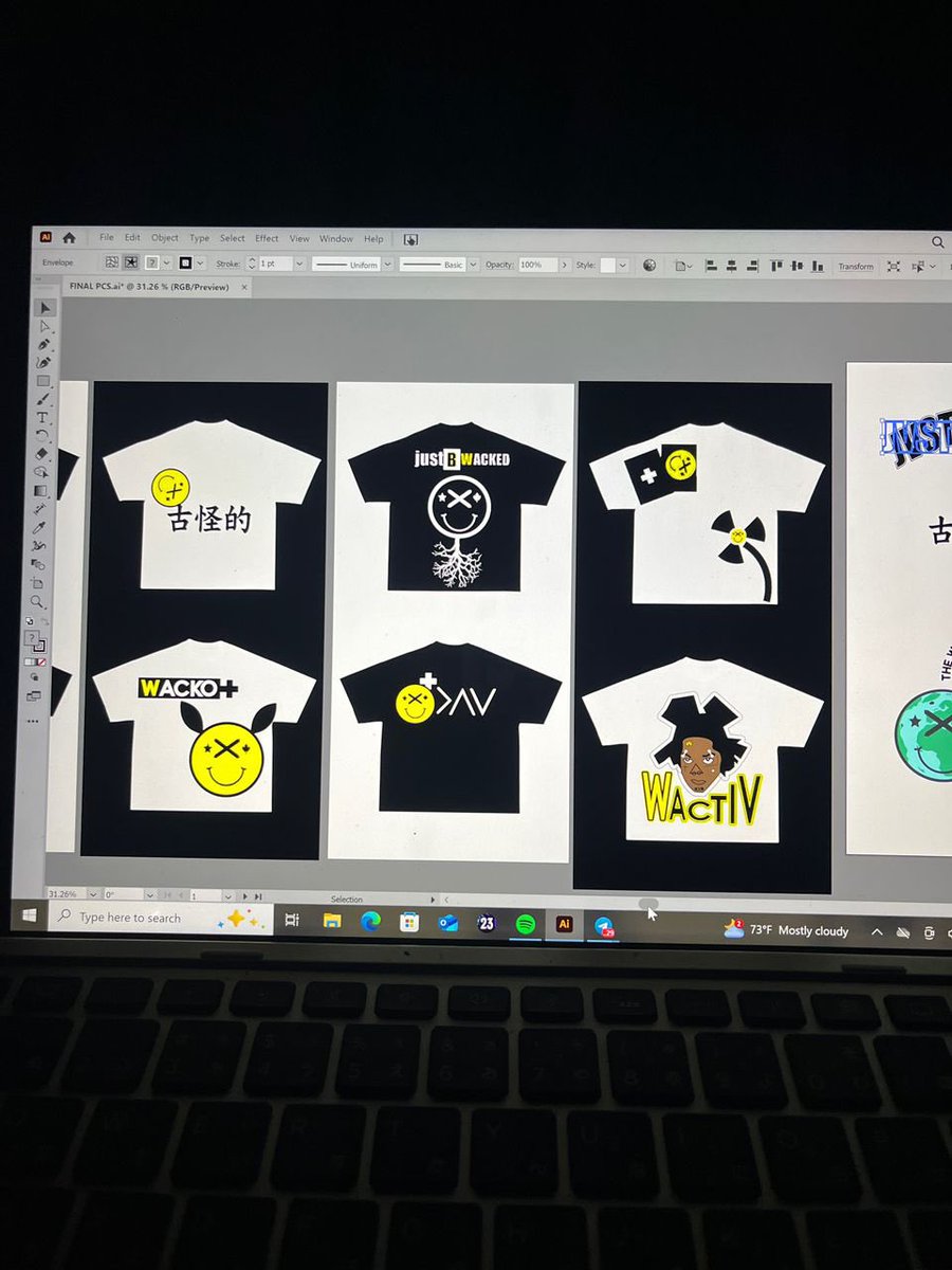 The journey on how <a href="/wackedoutstudio/">WACKEDOUTSTUDIOS</a> came to like #clothing #bts 👾❤️