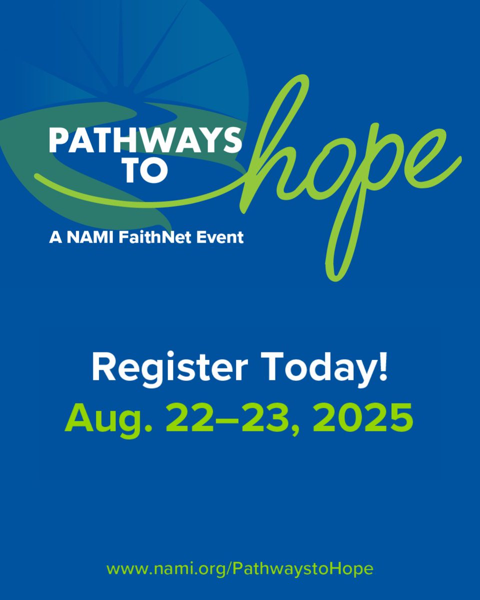 NAMICommunicate's tweet photo. Just a few days left to sign up! ⏳
#PathwaystoHope starts Aug. 22—free & open to all.
🔗 https://t.co/dnn7lsQ1i9
#PathwaysToHope #FaithNet #MentalHealthMatters https://t.co/swhynBjFhq