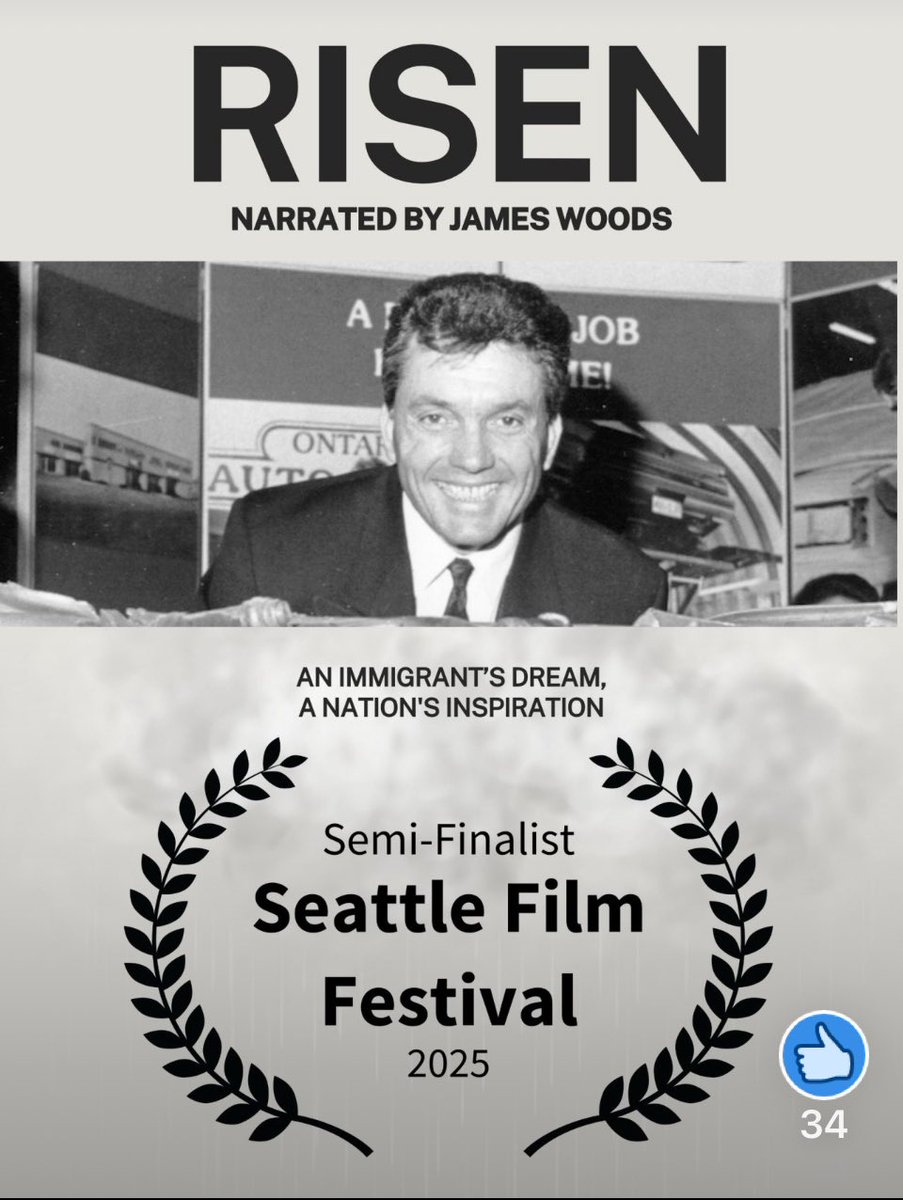 We’re proud to share that RISEN is a Semi-Finalist at the 2025 Seattle Film Festival—our 4th festival recognition!

Huge thanks to Sam &amp; Samantha Mercanti, our cast, crew, and sponsors.

More to come! 🎬

#RISEN #SeattleFilmFestival #IndieFilm #Documentary