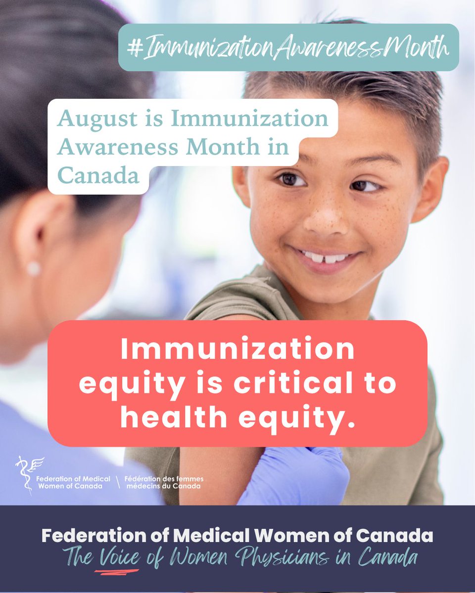 Vaccine access isn’t equal—and that’s a public health problem.
FMWC stands for equity in immunization this #NationalImmunizationAwarenessMonth.
<a href="/dr_rdosanjh/">Ramneek Dosanjh</a> <a href="/DrMTByass/">Dr. Modupe Tunde-Byass</a> <a href="/Kim_G_Williams/">Dr. Kimberly Williams</a> <a href="/ImmunizedotCa/">Immunize Canada</a> 
#FMWC #HealthEquity #VaccinesWork
