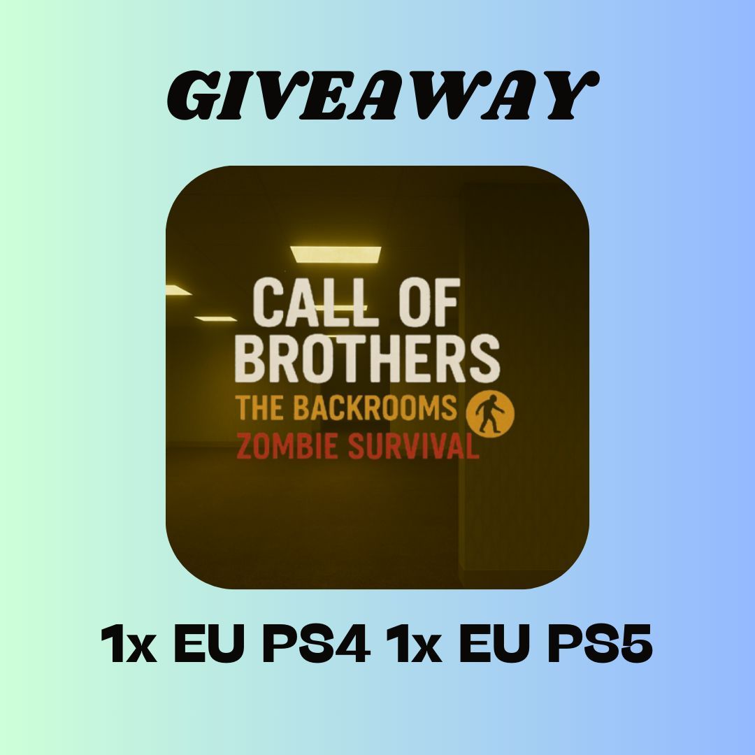 ๐ป๐๐๐๐ช๐พ๐๐๐๐๐๐๐๐ค๐๐๐๐ฅ๐ค ๐ (@gaminginsights1) on Twitter photo ๐ฎ **Call of Brothers: The Backrooms Zombie Survival Giveaway!** ๐ฎ
Weโre giving away:
โจ 1x EU PS4
โจ 1x EU PS5
How to Enter:
1๏ธโฃ Like this post ๐
2๏ธโฃ Retweet โป๏ธ
3๏ธโฃ Follow:
- <a href="/GGmuksInc/">GGmuks</a>
- <a href="/GAMWAREDUTCH/">GAMWAREDUTCH</a>
- <a href="/GamingInsights1/">๐ป๐๐๐๐ช๐พ๐๐๐๐๐๐๐๐ค๐๐๐๐ฅ๐ค ๐ฆ</a>
Winners Announced 08/21/25
#Winners #PS5 ๐ฎ **Call of Brothers: The Backrooms Zombie Survival Giveaway!** ๐ฎ
Weโre giving away:
โจ 1x EU PS4
โจ 1x EU PS5
How to Enter:
1๏ธโฃ Like this post ๐
2๏ธโฃ Retweet โป๏ธ
3๏ธโฃ Follow:
- <a href="/GGmuksInc/">GGmuks</a>
- <a href="/GAMWAREDUTCH/">GAMWAREDUTCH</a>
- <a href="/GamingInsights1/">๐ป๐๐๐๐ช๐พ๐๐๐๐๐๐๐๐ค๐๐๐๐ฅ๐ค ๐ฆ</a>
Winners Announced 08/21/25
#Winners #PS5