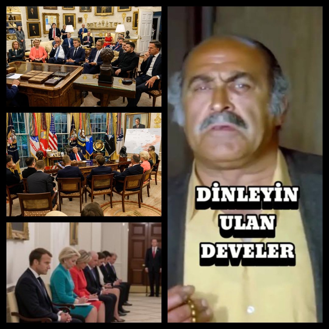 Trump oval ofiste Avrupalı liderlere tam şundan yapmış :)