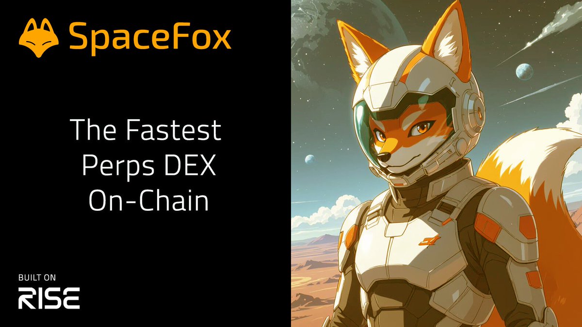 SpaceFox is launching the next generation of decentralized exchange. -- We chose to build on <a href="/rise_chain/">RISE</a> for one reason: *performance is everything in trading*. -- Let’s break down why 🧵👇