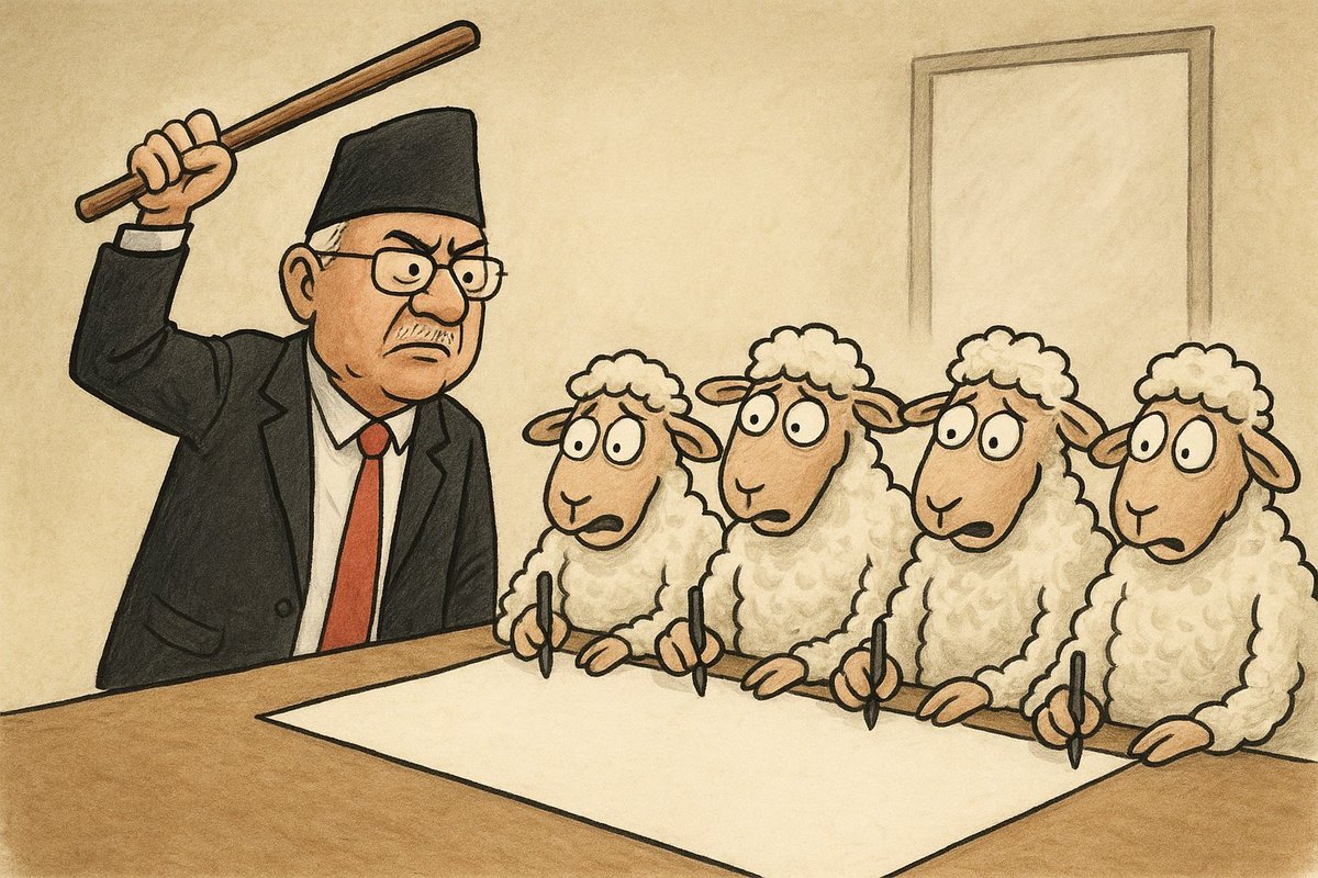 एमालेको सांसदहरुको हस्ताक्षर कार्यक्रम। 😂