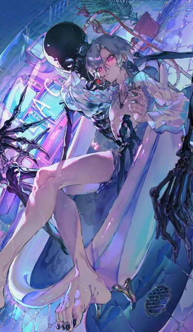 黒い骨くん×白髪闇堕ち美少年って最高よろしくお願いします