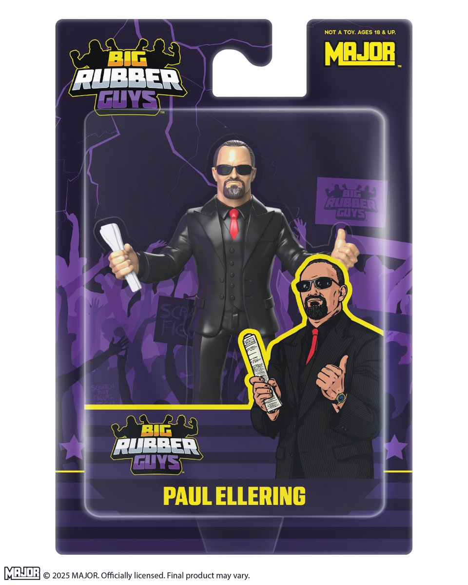TTDWrestling's tweet image. Packaging art for Big Rubber Guys Series 15!

Available to order now from CollectMajor.com!

#CollectMajor #BigRubberGuys #NastyBoys #PaulEllering